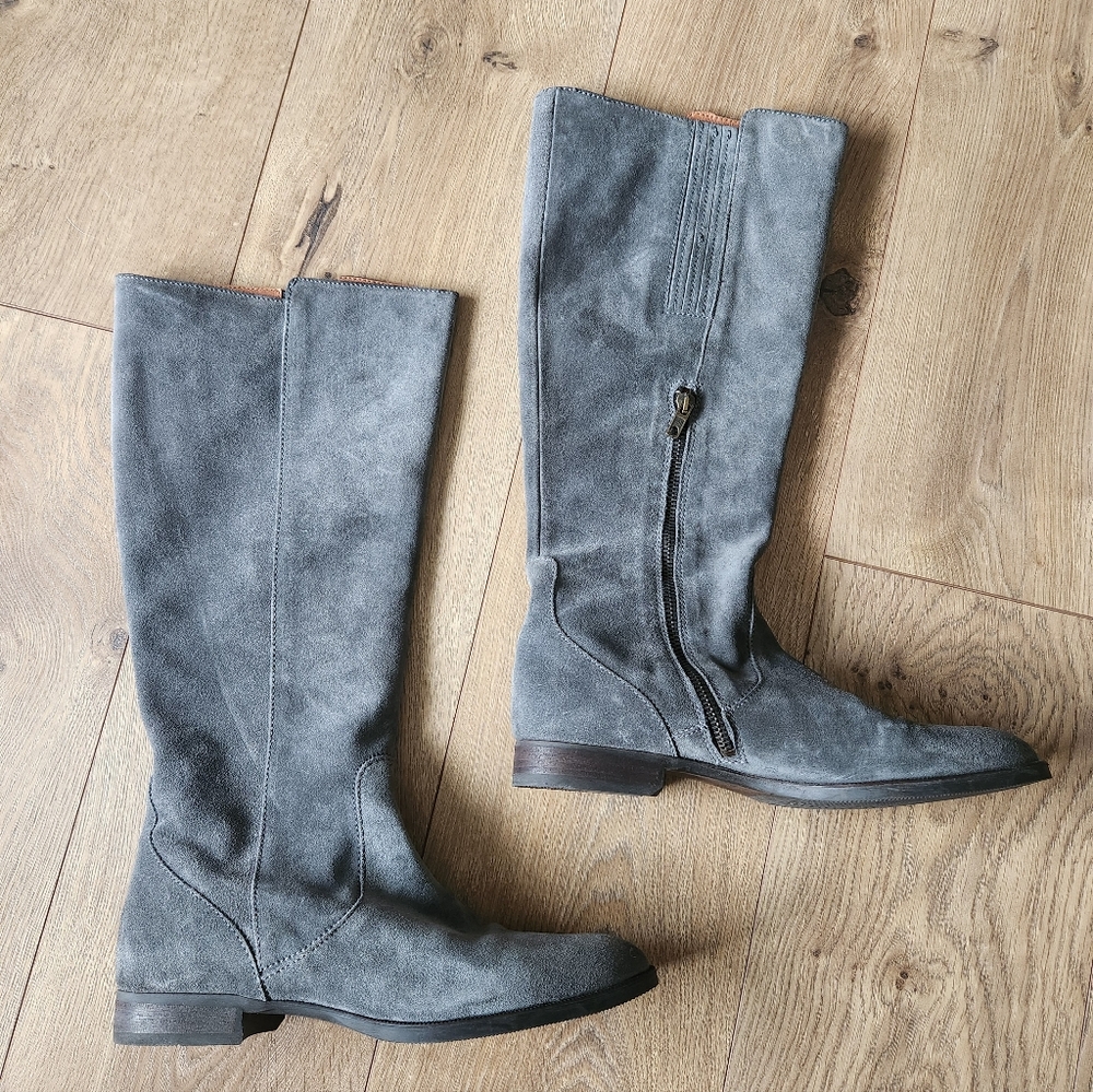 JCrew Suede Knee High Boots